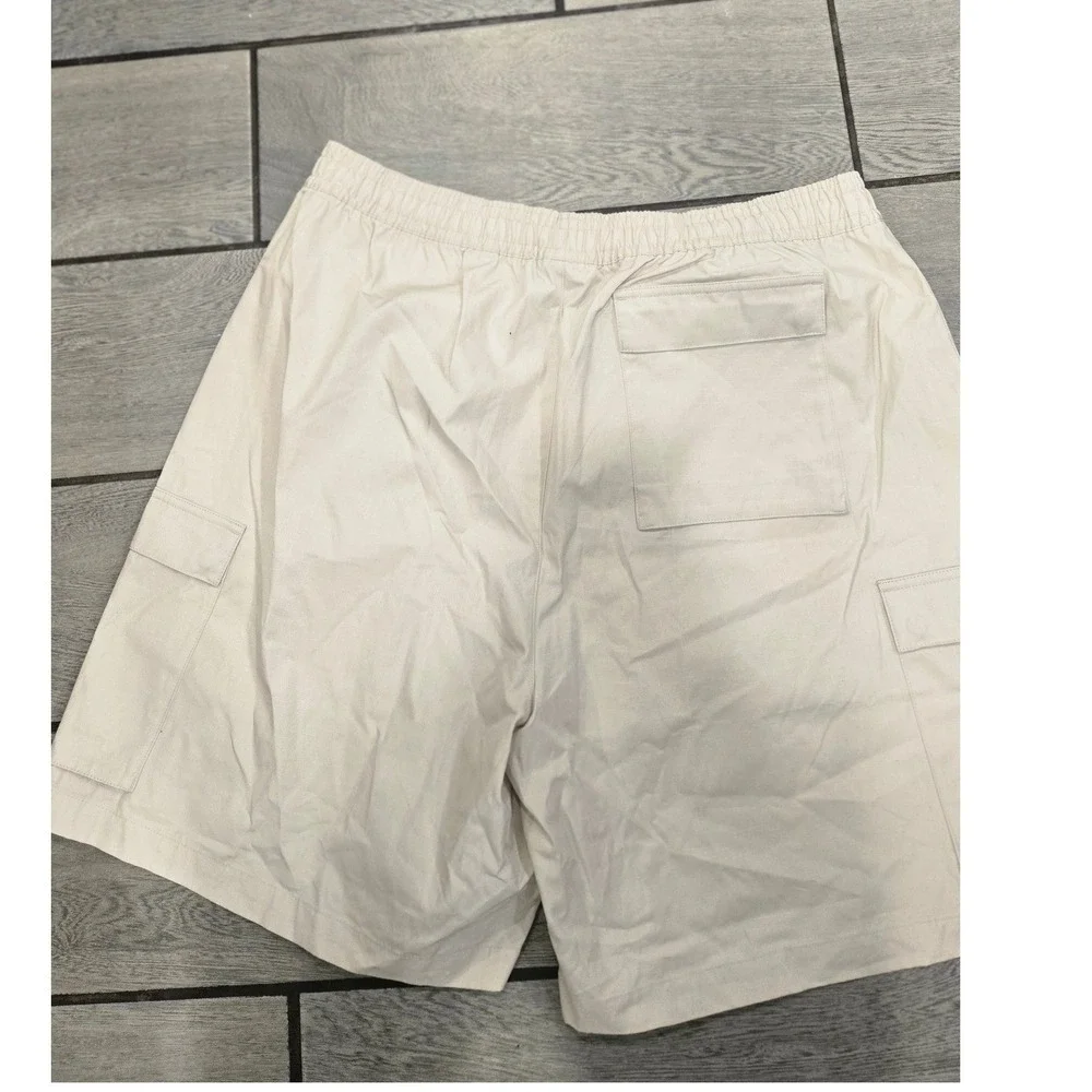 Nike Mens Cargo Shorts Beige‎ Loose Fit Elastic Waist Drawstring XXLarge